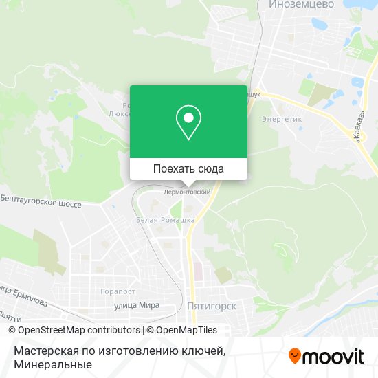 Карта Мастерская по изготовлению ключей