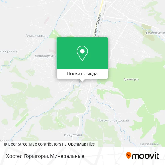 Карта Хостел Горыгоры