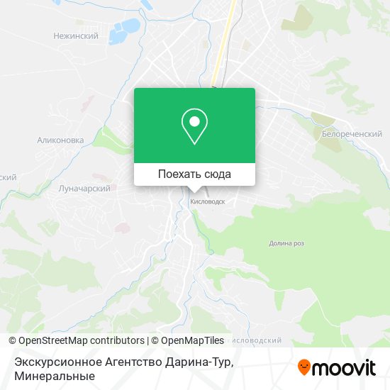 Карта Экскурсионное Агентство Дарина-Тур