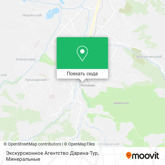 Карта Экскурсионное Агентство Дарина-Тур