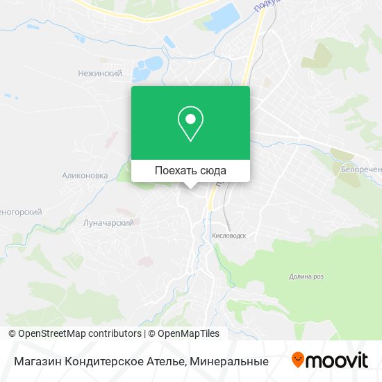 Карта Магазин Кондитерское Ателье
