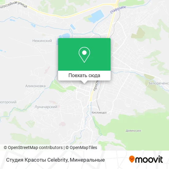 Карта Студия Красоты Celebrity