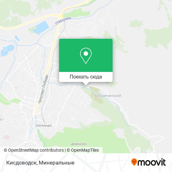 Карта Кисдоводск