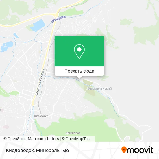 Карта Кисдоводск
