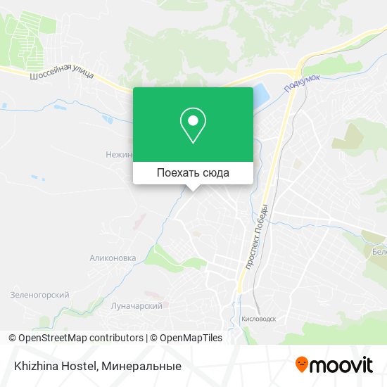 Карта Khizhina Hostel