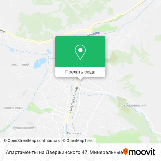 Карта Апартаменты на Дзержинского 47