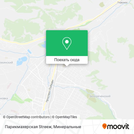 Карта Парикмахерская Streeж