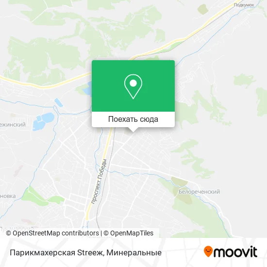 Карта Парикмахерская Streeж