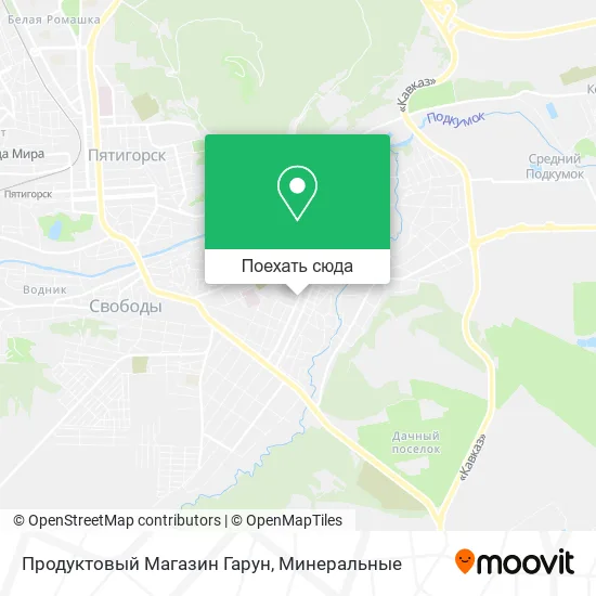 Карта Продуктовый Магазин Гарун