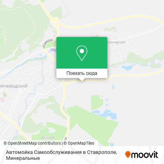 Карта Автомойка Самообслуживания в Ставрополе