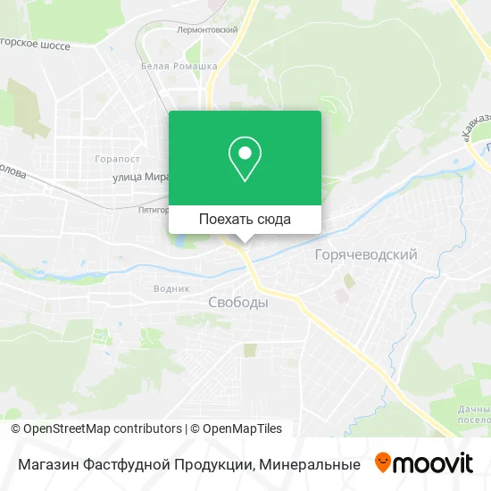 Карта Магазин Фастфудной Продукции