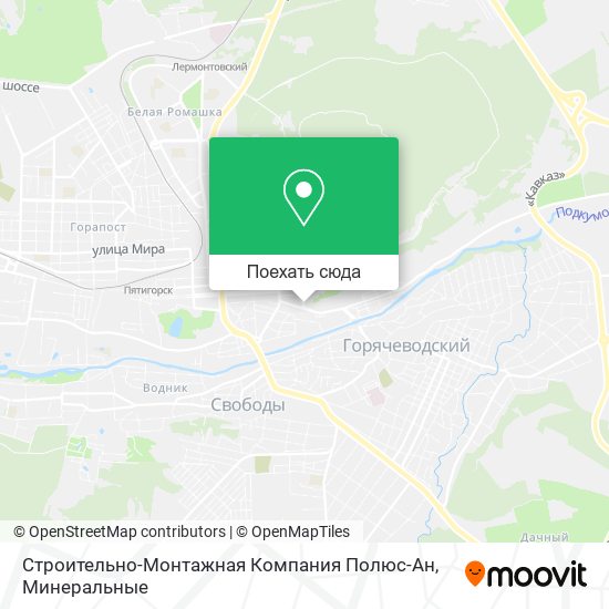 Карта Строительно-Монтажная Компания Полюс-Ан