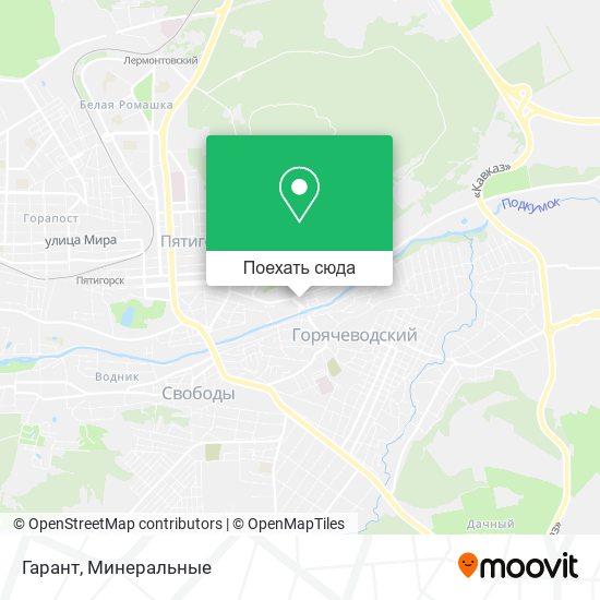 Карта Гарант