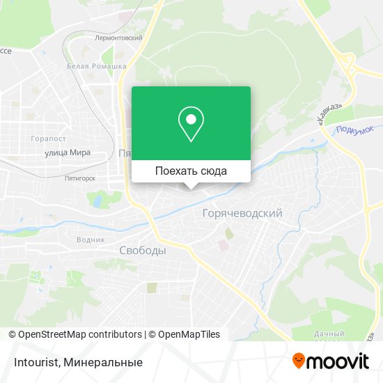 Карта Intourist