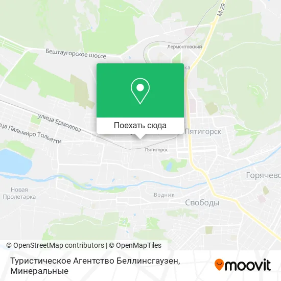 Карта Туристическое Агентство Беллинсгаузен