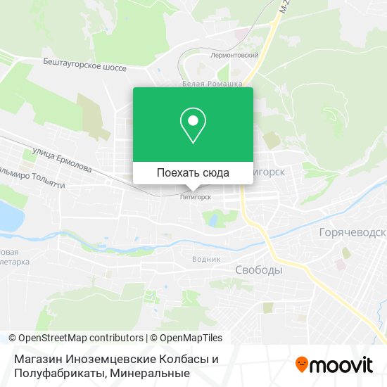 Карта Магазин Иноземцевские Колбасы и Полуфабрикаты