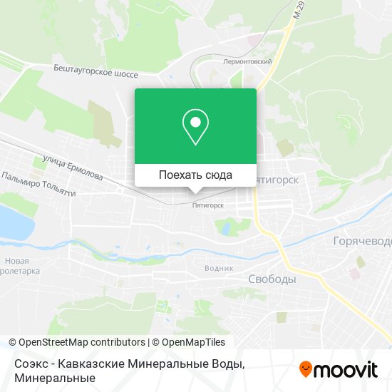 Карта Соэкс - Кавказские Минеральные Воды