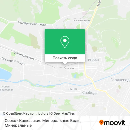 Карта Соэкс - Кавказские Минеральные Воды