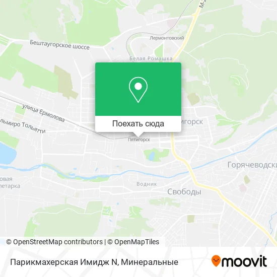 Карта Парикмахерская Имидж N