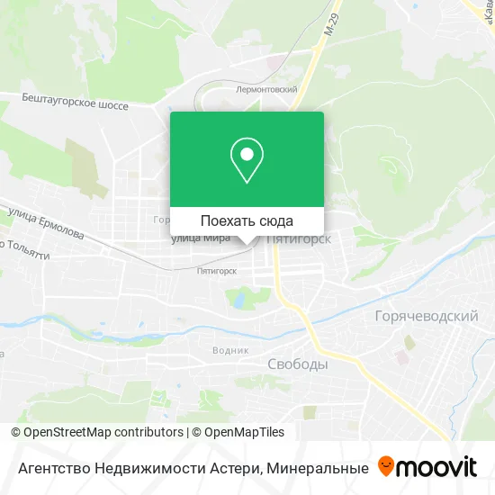 Карта Агентство Недвижимости Астери