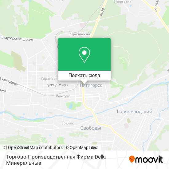 Карта Торгово-Производственная Фирма Delk