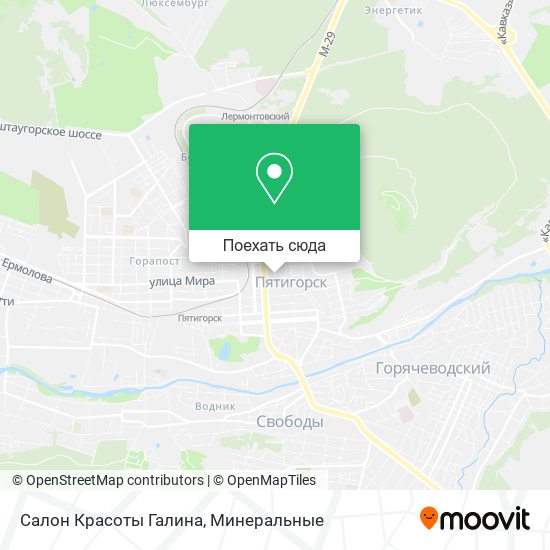 Карта Салон Красоты Галина