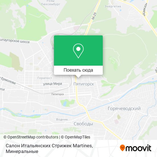 Карта Салон Итальянских Стрижек Martines