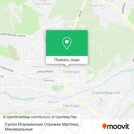Карта Салон Итальянских Стрижек Martines