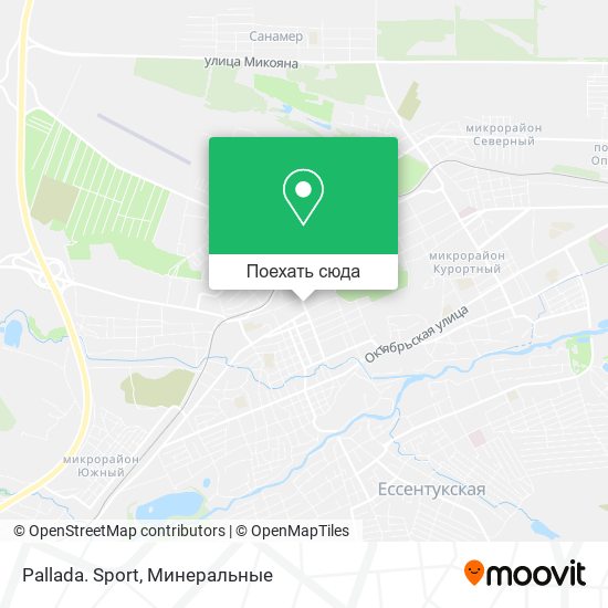 Карта Pallada. Sport