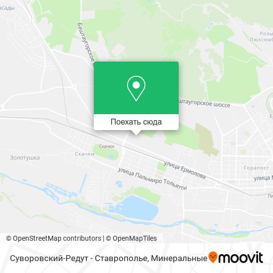 Карта Суворовский-Редут - Ставрополье