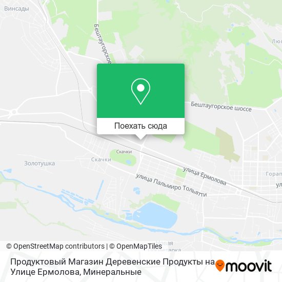 Карта Продуктовый Магазин Деревенские Продукты на Улице Ермолова