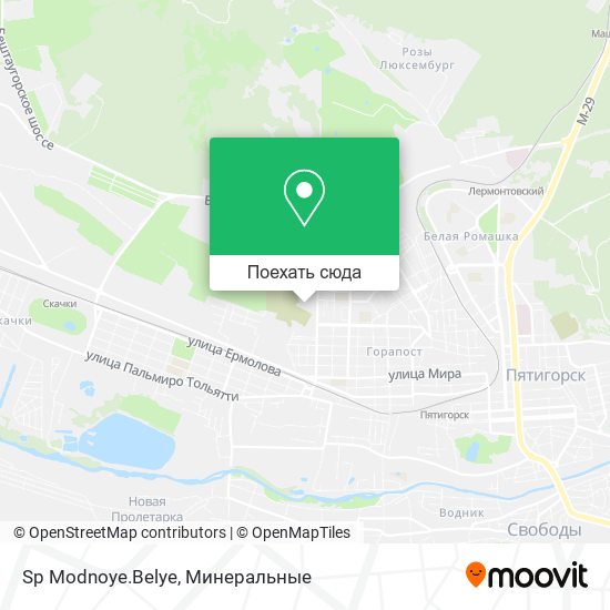 Карта Sp Modnoye.Belye