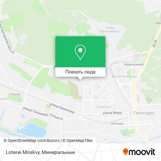 Карта Loterei Moskvy