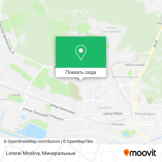 Карта Loterei Moskvy