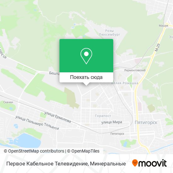 Карта Первое Кабельное Телевидение