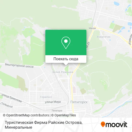 Карта Туристическая Фирма Райские Острова