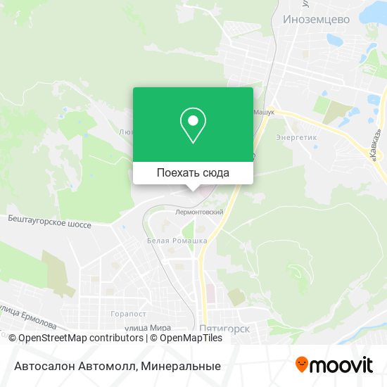 Карта Автосалон Автомолл