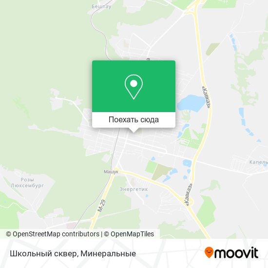 Карта Школьный сквер