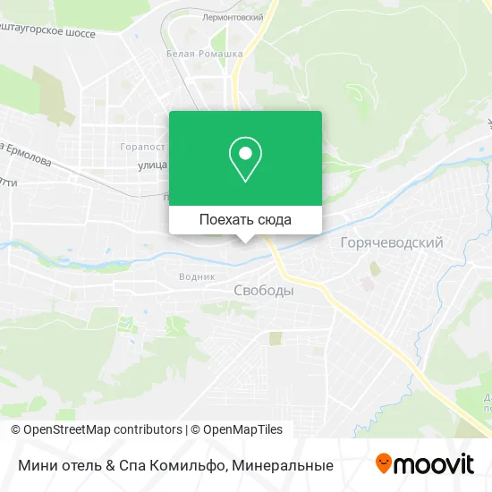 Карта Мини отель & Спа Комильфо