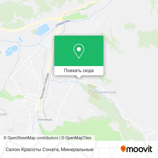 Карта Салон Красоты Соната