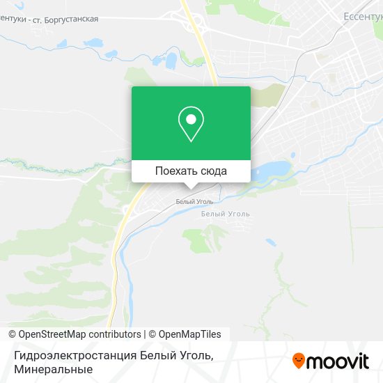 Карта Гидроэлектростанция Белый Уголь