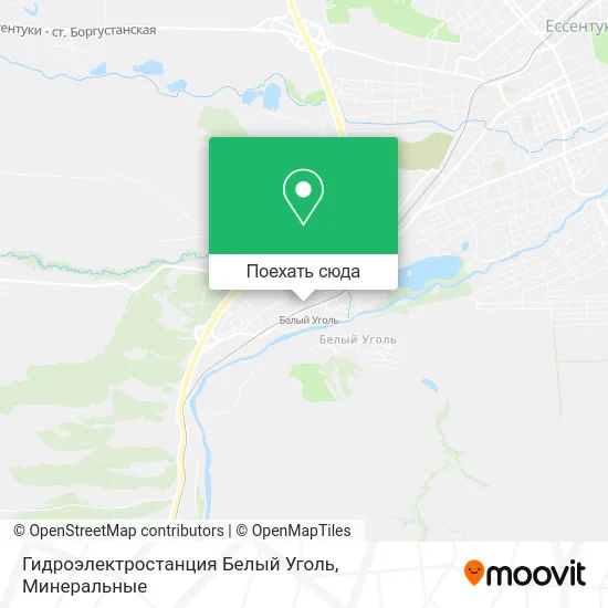 Карта Гидроэлектростанция Белый Уголь