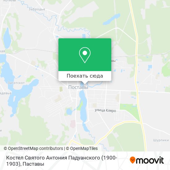 Карта Костел Святого Антония Падуанского (1900-1903)