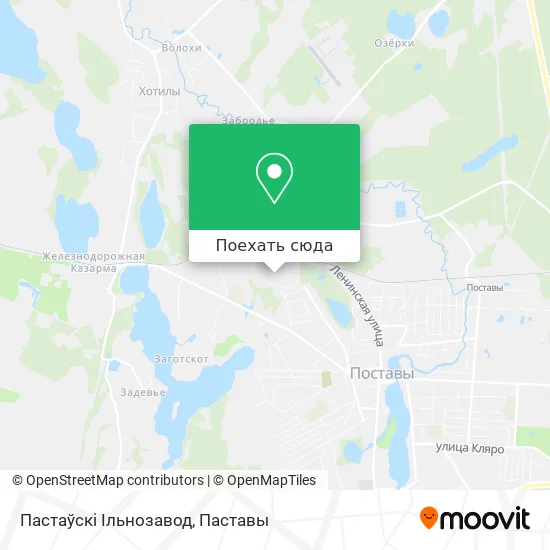 Карта Пастаўскі Ільнозавод