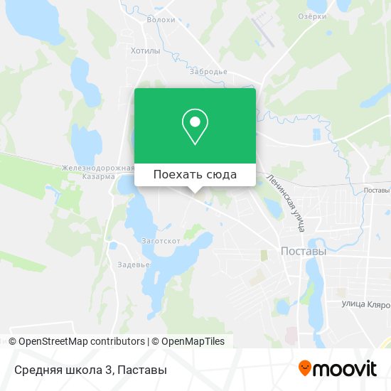 Карта Средняя школа 3