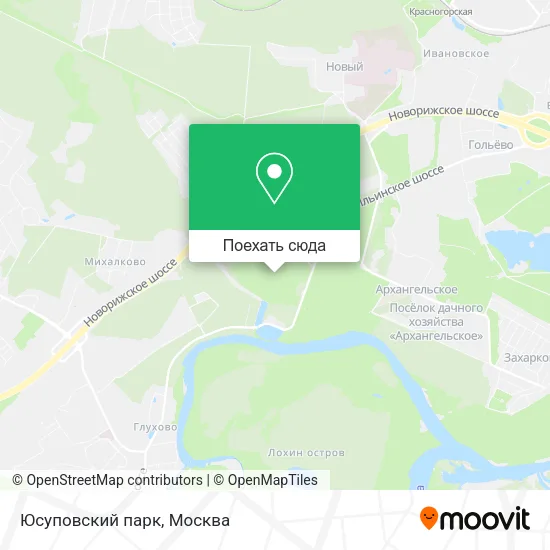Карта Юсуповский парк
