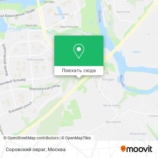 Карта Соровский овраг