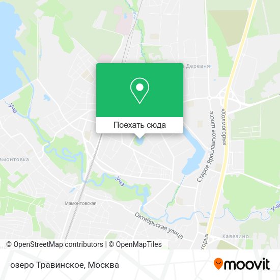 Карта озеро Травинское