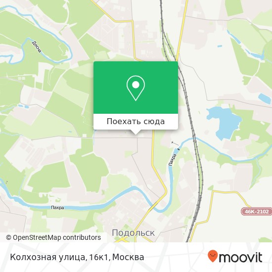 Карта Колхозная улица, 16к1