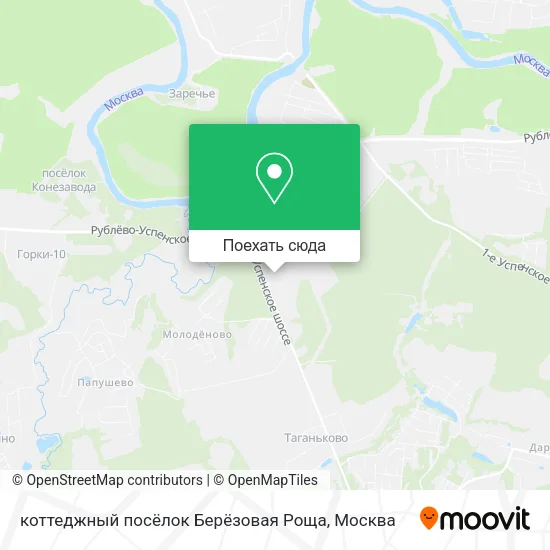 Карта коттеджный посёлок Берёзовая Роща